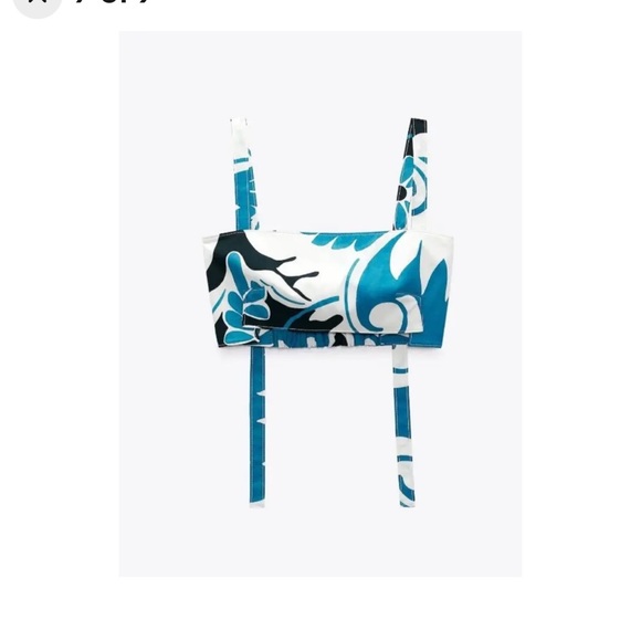 Zara printed crop top - Picture 1 of 6